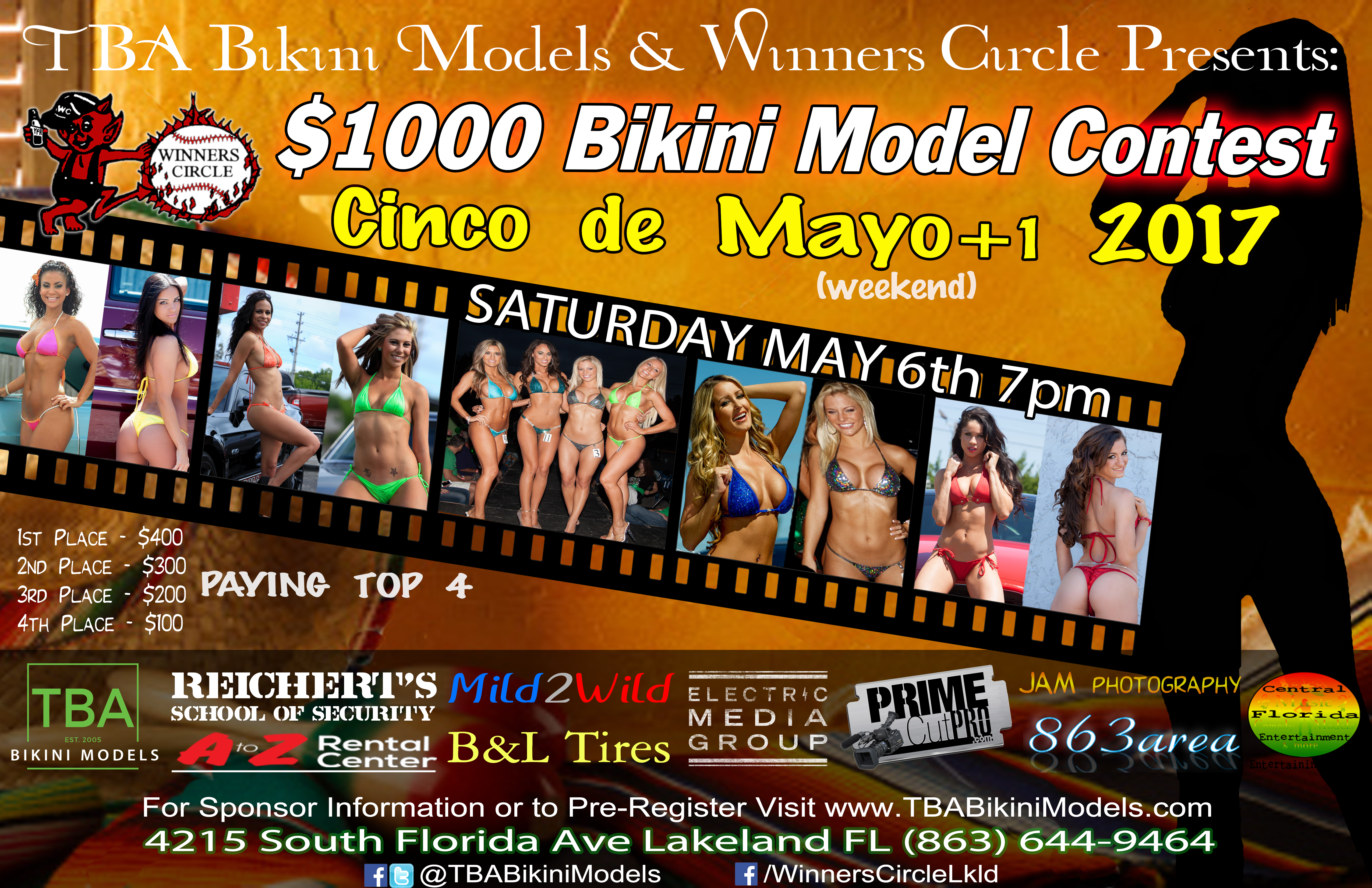 TBA Bikini Models - Cinco de Mayo 2017 - Winners Circle Lakeland